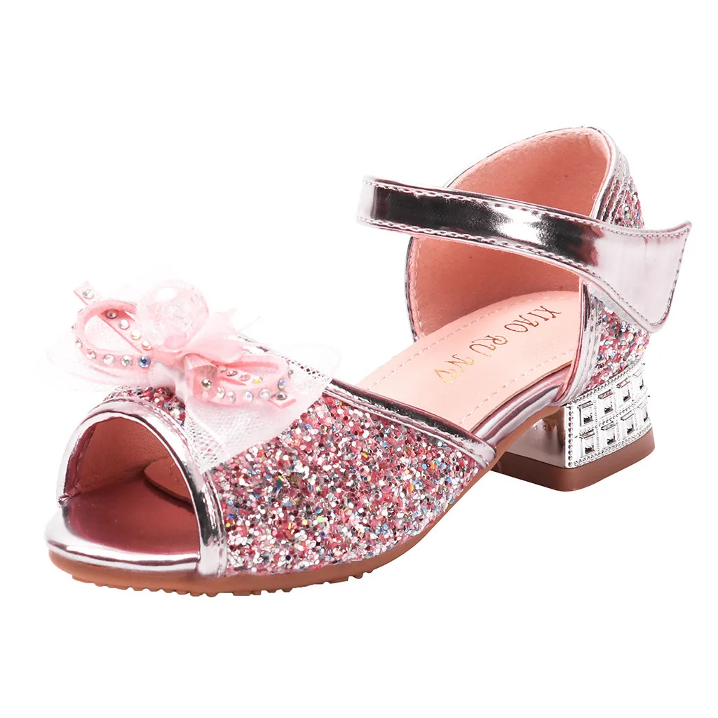 Mini Melissa/детские сандалии для девочек; Летняя обувь; детская обувь для маленьких девочек с жемчужинами и кристаллами; обувь для принцессы сандалии