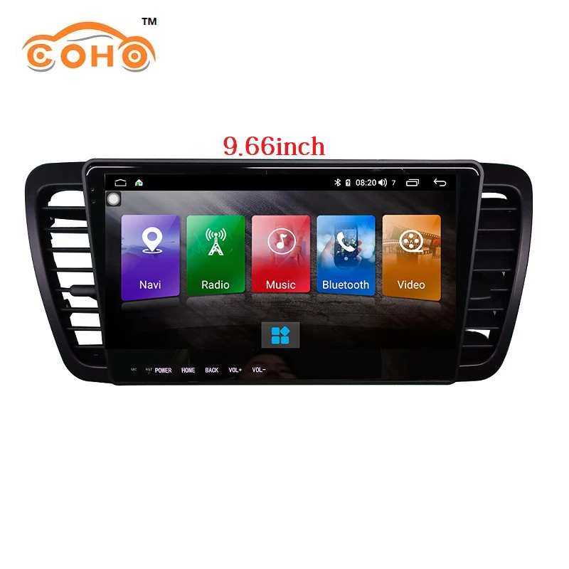  Legacy Outback Octa Core 9.66Inch Tesla 4+64G Multimedia Player 1Din Android Car Radio For Subaru L
