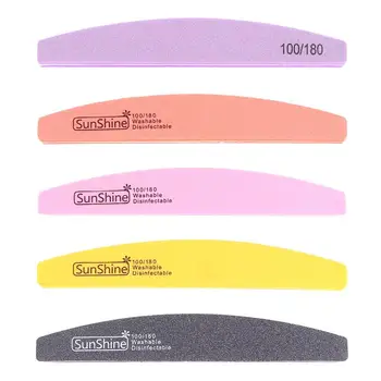 

5pcs Professional Nail Files Nail Scrub Bar Nail Buffer Blocks Polishing Tools for Home Nail Art Salon