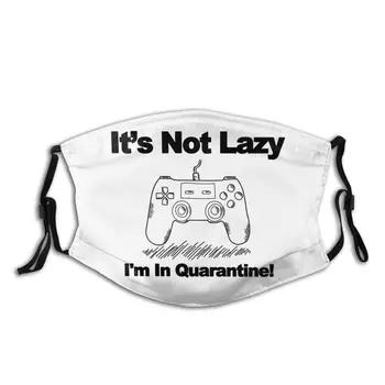 

Not Lazy In Quarantine Non-Disposable Face Mask with Filter PM2.5 Anti Haze Dustproof Protection Cover Respirator Mouth Muffle