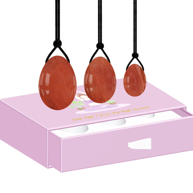 Stone Yoni Eggs Drilled Jade Egg Set with Box Women Kegel Exercise Vaginal Muscle Tightening  Feminine Hygiene Product