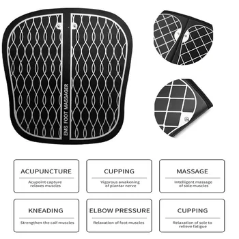 

Electric EMS Foot Massager Pad Feet Muscle Stimulator Foot Massage Mat Improve Blood Circulation Relieve Ache Pain Health Care