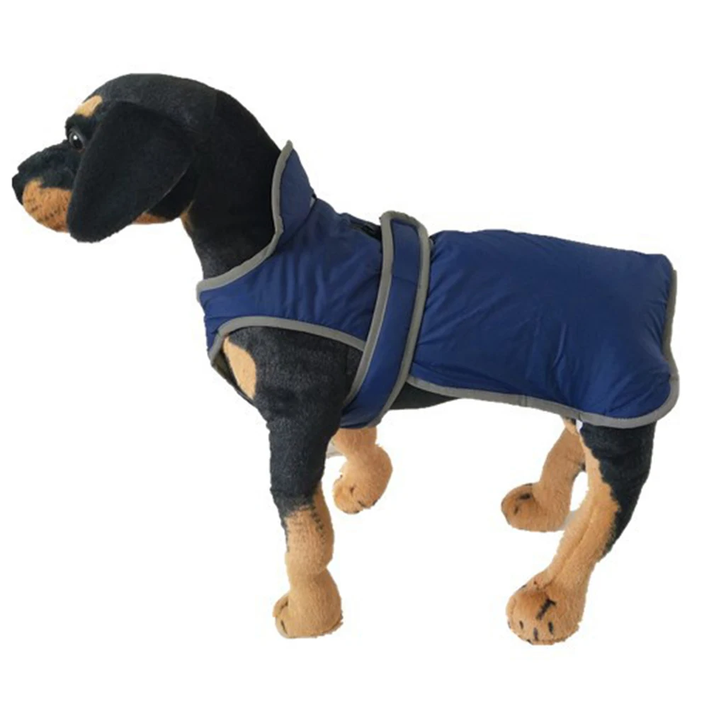 1 шт очаровательный дизайн собака зимняя одежда теплая верхняя одежда щенок с отложным воротником Верхняя одежда с воротником Мягкая