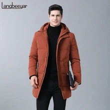 Топ класс 90% утиный пух зимняя Модная брендовая пуховая куртка Теплая мужская Корейская пуховая куртка с капюшоном утиный пух Мужская одежда