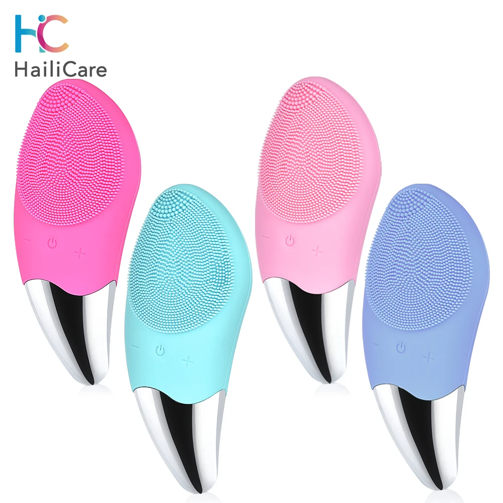 

Electric Facial Cleansing Brush Deep Cleaning Blackheads Removal Face Ultrasonic Silicone Beauty Eye Massage Face Cleansing Tool
