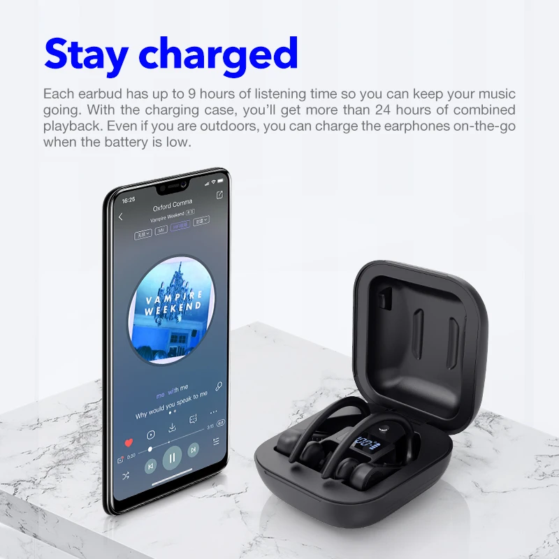 SANLEPUS Bluetooth Kopfhörer TWS 5,0 Led anzeige Drahtlose Ohrhörer Stereo Kopfhörer für Xiaomi in Ohr Telefon Gaming Sport Headset