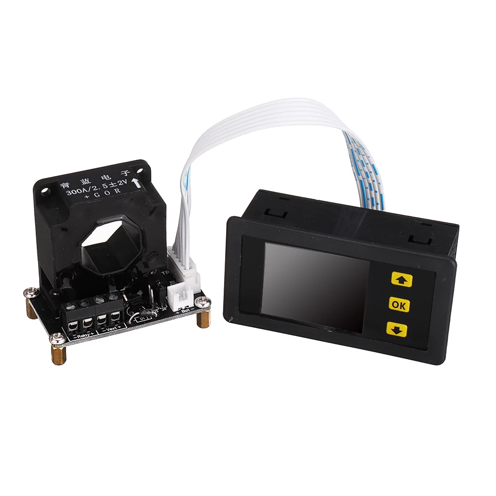 

100A-500A LCD Combo Meter Voltage Current KWh Watt Meter DC 12V 24V 48V 96V 120V Battery Capacity Power Monitoring Module
