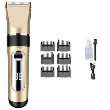 USB Перезаряжаемый низкий уровень шума и беспроводной инструмент для ухода за домашними животными кошки собаки машинка для стрижки волос триммер