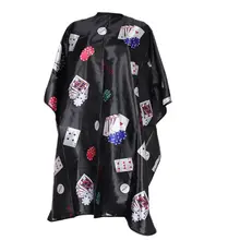 Черный покер парикмахерский салон Парикмахерская Стрижка волос накидка одежда X7YB