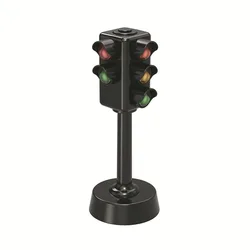 Feu rouge miniature lumineux avec son et éclairage LED pour enfant, mini panneau de circulation, appareil de signalisation tricolore, pour l'éducation et la sécurité, jouet cadeau de collection pour fille et garçon, 