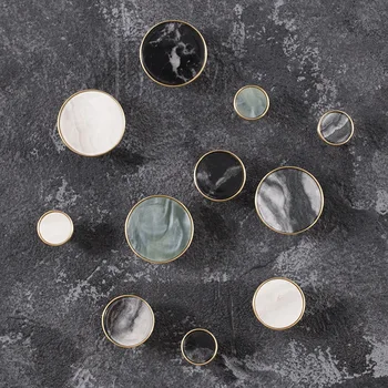 

Brass Handle Simple Northern European-Style Wardrobe Door Drawer Cabinet Gold Fine Copper Marbling American-Style Copper Handle