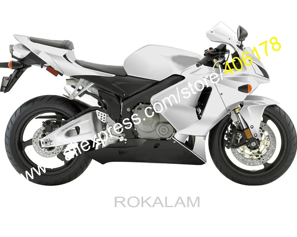 

Cheap Free Custom Black Silver For Honda CBR600 05 06 CBR F5 600RR 2005 2006 Sportbike Fairing Kit (Injection Molding)