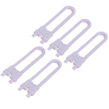 

5 Pcs Plastic U Shaped Security Latch Baby Safety Protection Cabinet Locks Childproof For Cabinet Closet Wardrobe