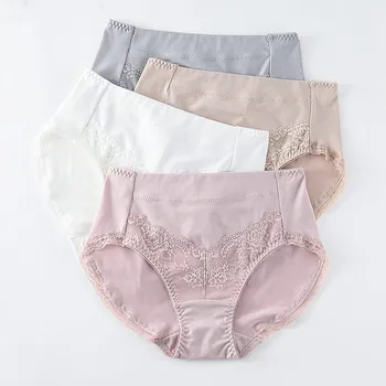 

RUIN 4pcs/lot M-XXXL Women's cotton panties women's cotton underpants women briefs female underwear