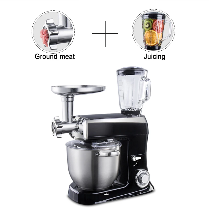 Multifunctional mixer 7L electric mixer with juicer with meat grinder Household blender used in the kitchen