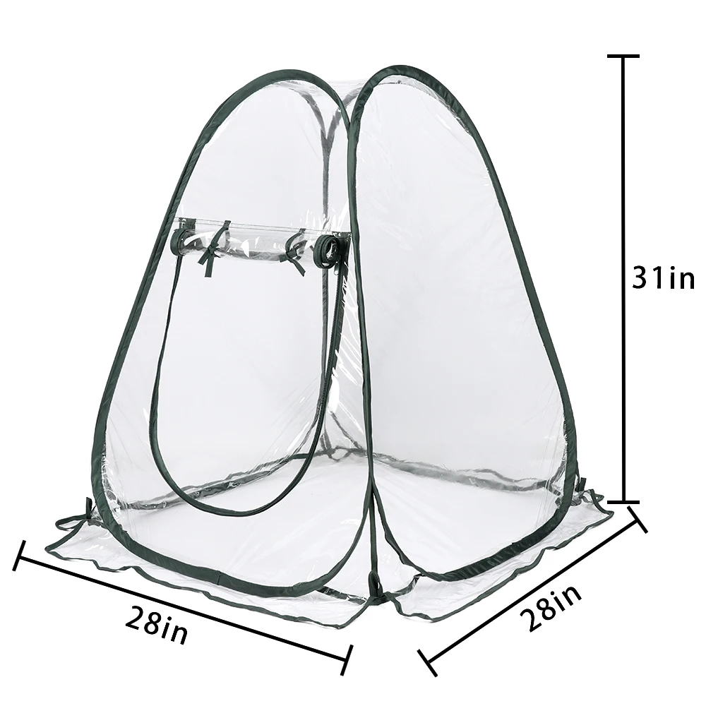 Сад теплицы портативный складной мини прозрачные теплицы ПВХ теплая комната