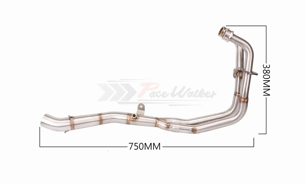 Средняя труба полная система выхлопа без шнуровки для Yamaha MT03 MT-03 YZF R3 R25 YZF-R3 YZF-R25 до без выхлопа