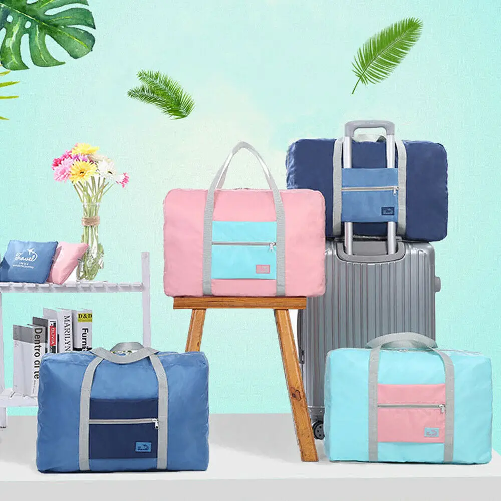 

Waterproof Travel Foldable Clothes Organizer Pouch Storage Suitcase Luggage Bag Carry On Organizer Hand Shoulder Duffle Bag