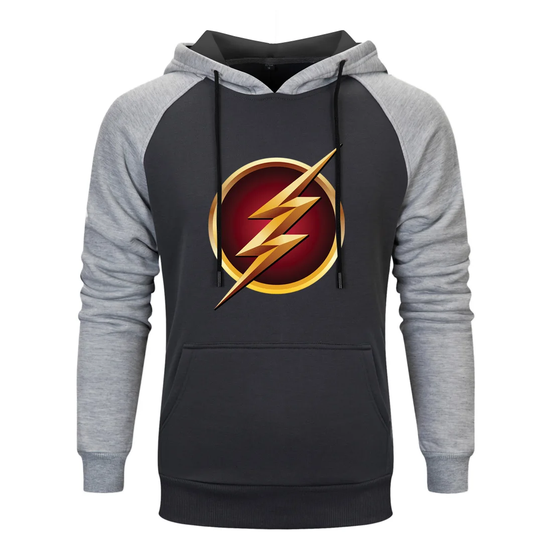 The Flash Super Hero Raglan Hooded Hoodies Men spring autumn Sweatshirts 2020 Casual Fleece Pullovers Male Casual Hipster coats photo