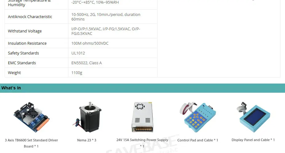 3 шаговый двигатель TB6600 HB Nema23 278oz-in мотор 24V блок питания для роутер для самостоятельной сборки/плазменной резки