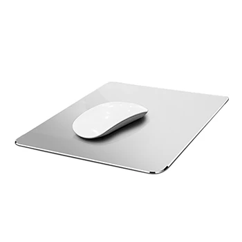 

Hard Silver Metal Aluminum Mouse Pad Mat Ultra Thin Mouse Mat Waterproof Fast and Accurate Control for Gaming and Office