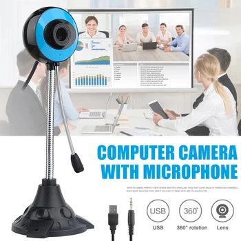

480P Webcam Computer Camera Web Cam HD Digital Camera USB Computer Free Drive Camera With Mic Computer Peripherals