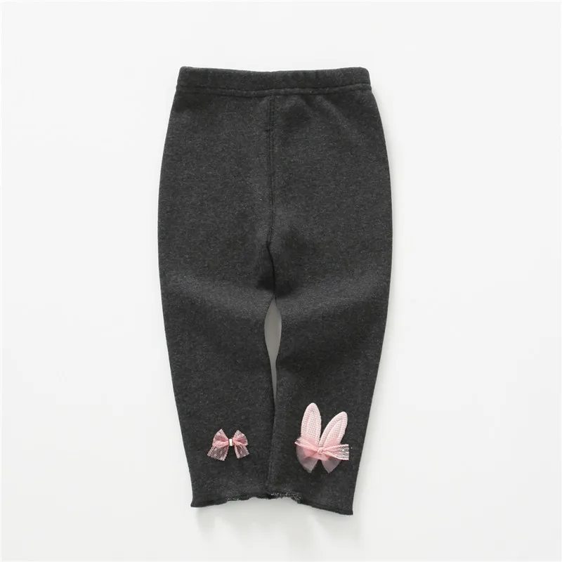 Теплые штаны для малышей Зимние флисовые трикотажные штаны для новорожденных детские леггинсы для детей от 0 до 2 лет, штаны для малышей - Цвет: grey