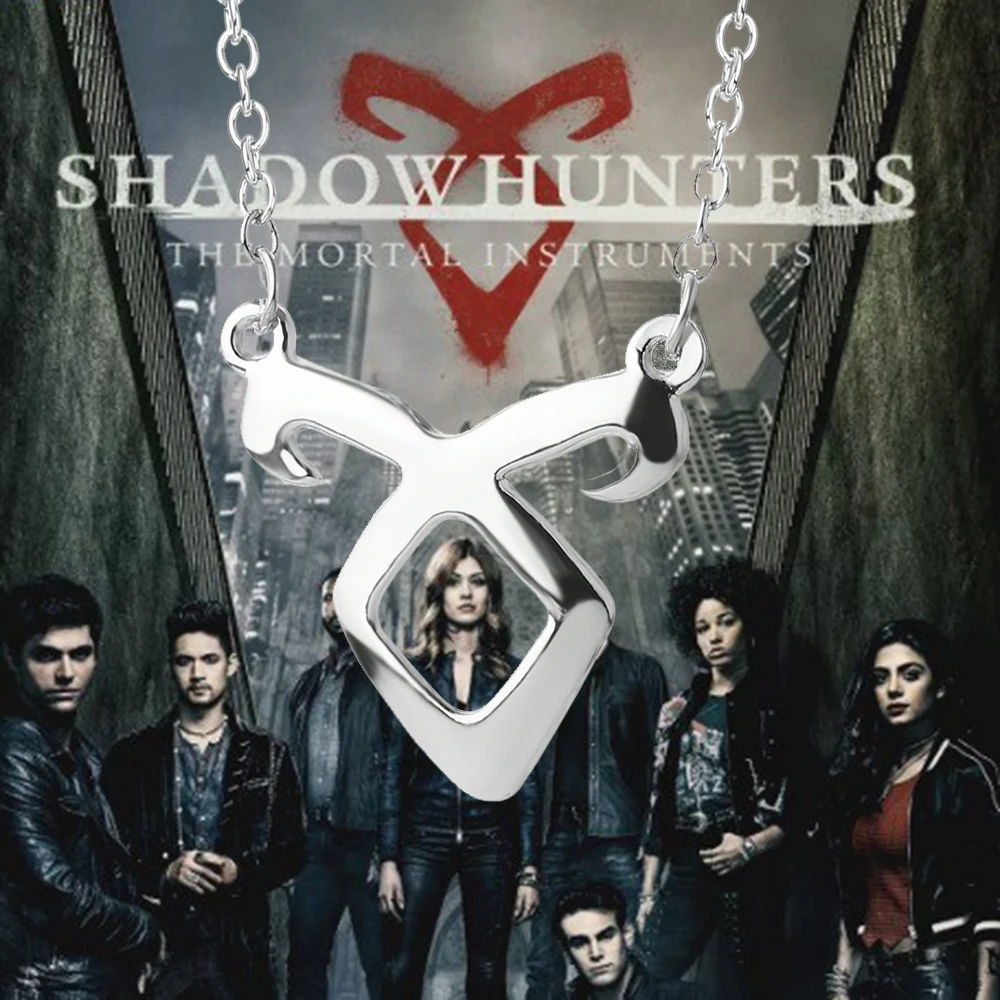 Movie Shadow Hunter Bone Necklace Mortal Instruments City Angel Power Rune Pendant Men and Women Jewelry gift | Украшения и