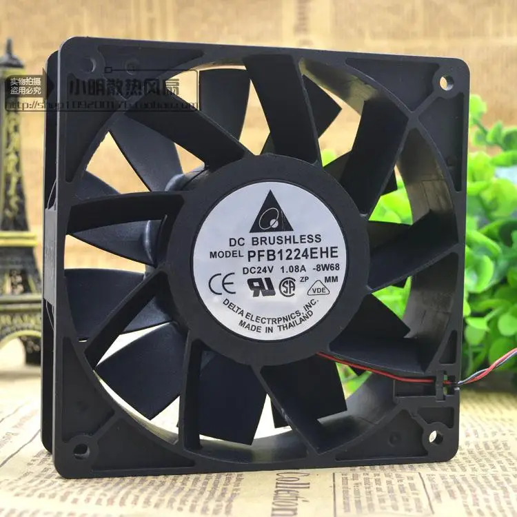 PFB1224EHE 12 см 12038 24V 1.08A защиты электродвигателя Вентилятор охлаждения