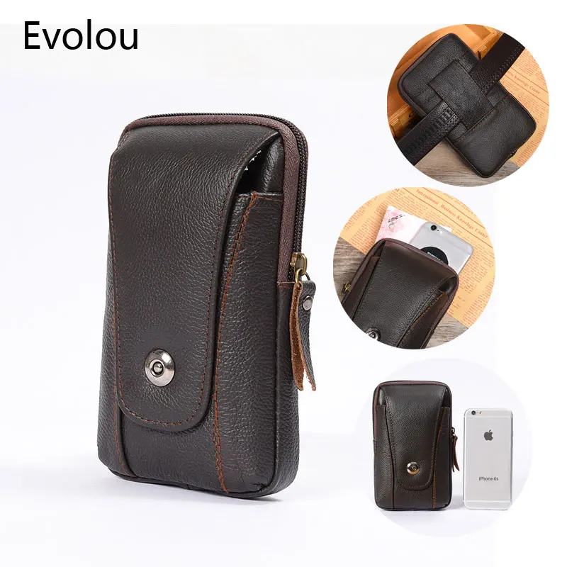 

For Samsung A20 A40 A50 Belt Clip Leather Case Outdoor Waist Bag Pouch Multi-function Wallet Phone Bag Cover vertical Holster