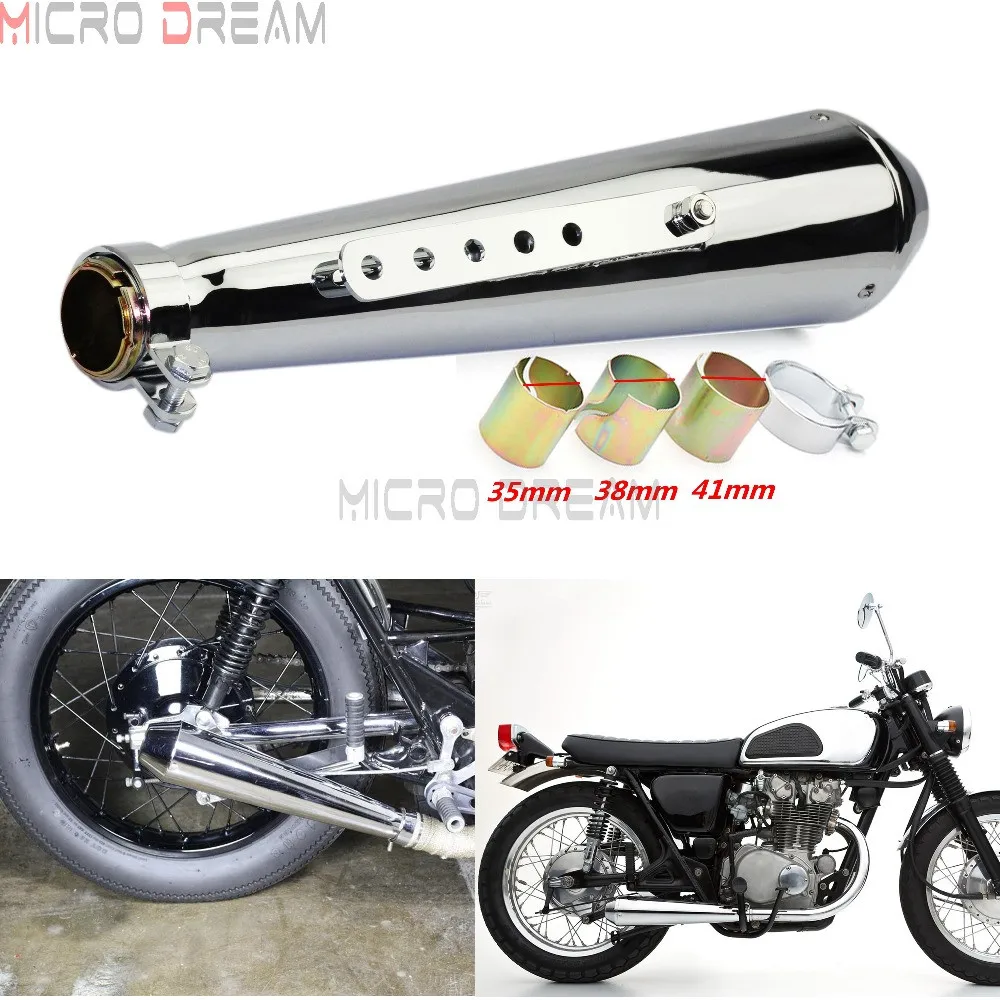 450 мм Φ Exhuast Глушитель Трубы w/DB Killer 1 5/8 &quot&amp 1/2&quot &amp 7/16 &quotUniversal For Harley Cafe Racer Choppers |