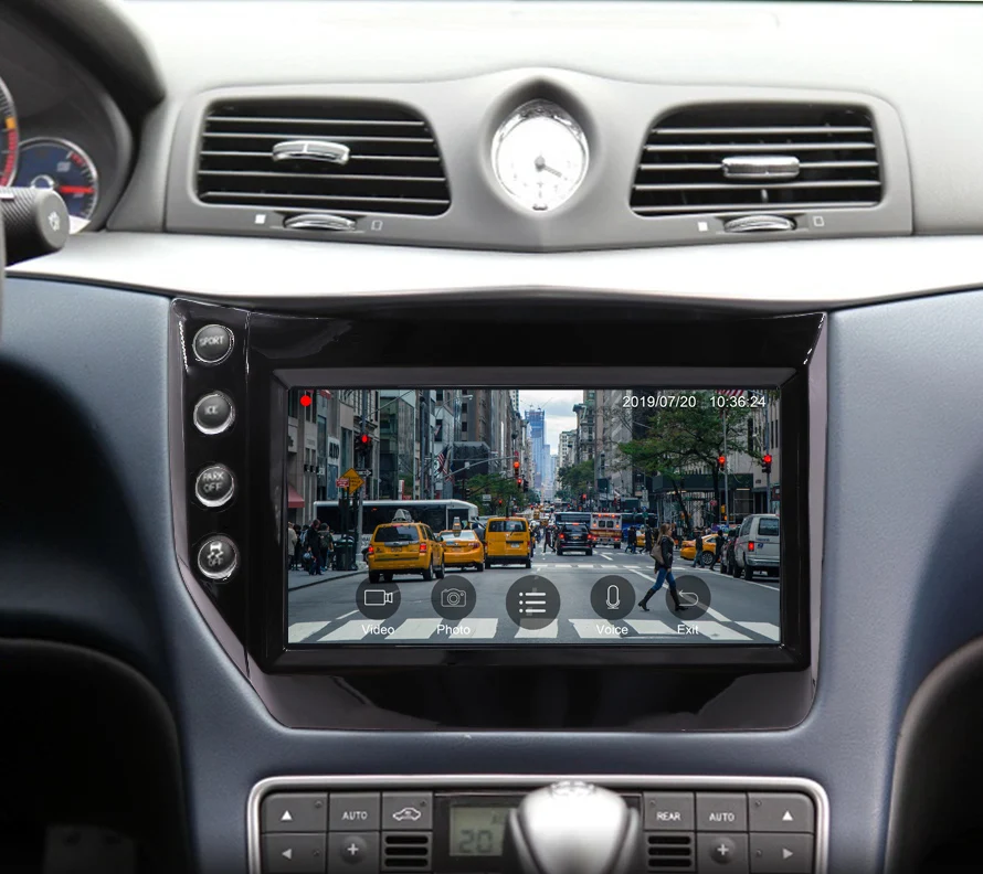 Android 8,1 9 дюймов PX6 автомобильный мультимедийный плеер для Maserati 4+ 64G Tesla стиль авто стерео видео gps навигация плеер 2007