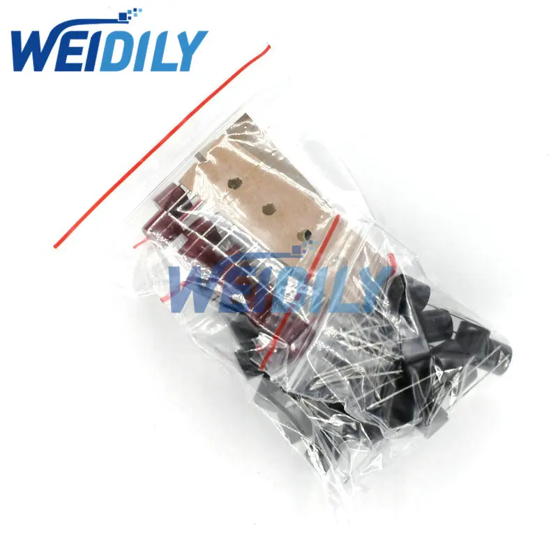 Cylindrical Fuse Kit Slow Blow T2A T3.15A T4A T5A T6.3A 250V 2A-6.3A SR-5 2Pin Assortment Kit 5Kinds Each 10PCS 50PCS