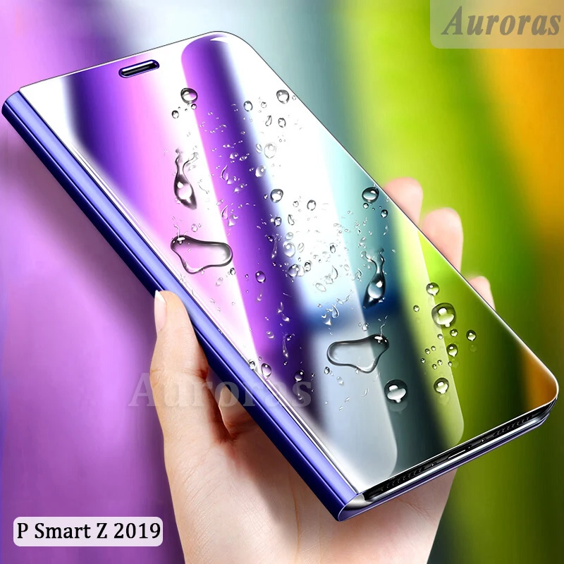 

Auroras For HUAWEI P Smart Z 2019 Flip Case Smart Mirror Shockproof Cover Stand Holder For P Smart Z 2019 Case