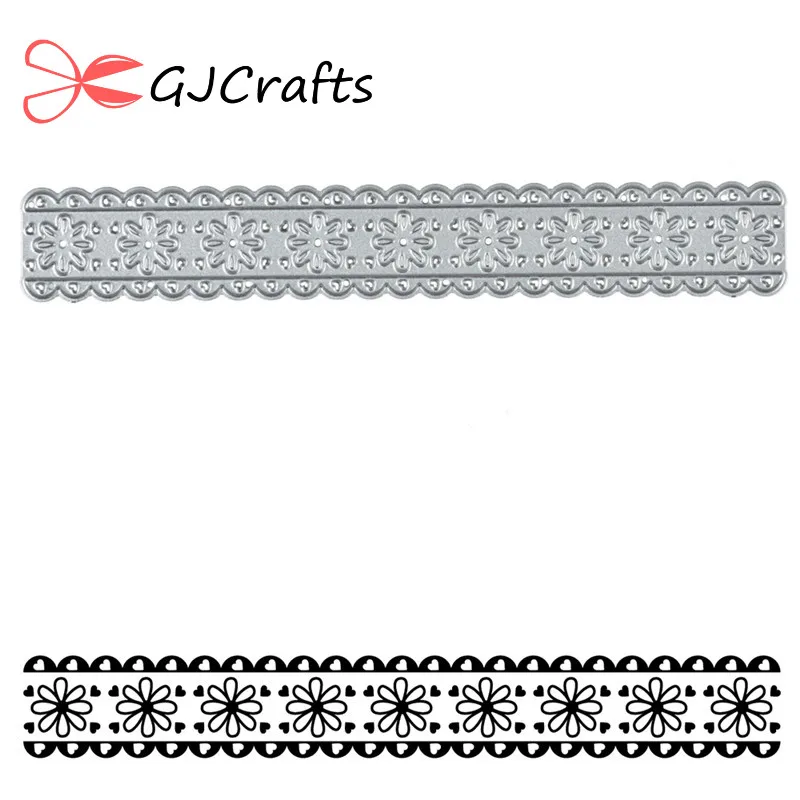 

GJCrafts Flower Lace Border Dies Metal Cutting Dies 2019 for Card Making Scrapbooking Dies Embossing Cuts Stencil Craft Dies