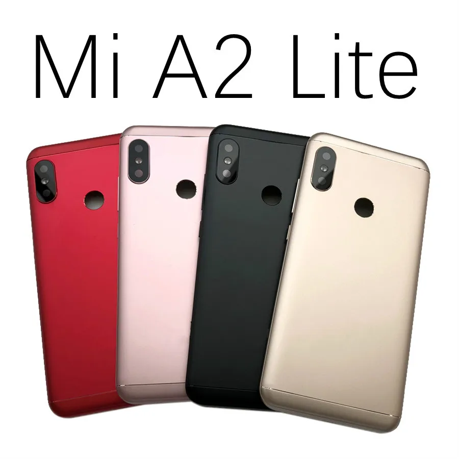Для Xiaomi Mi A2 Lite Крышка для батареи задняя крышка Корпус задняя дверь чехол для Xiaomi Mi A2 Lite Крышка для батареи+ Кнопка громкости питания Замена
