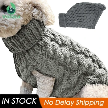 

Outdoor Small Dog Knit Sweater Keep Warm Jacket Pet Cat Puppy Autumn Winter Fashion Knitting Coat Clothes Costume Apparel