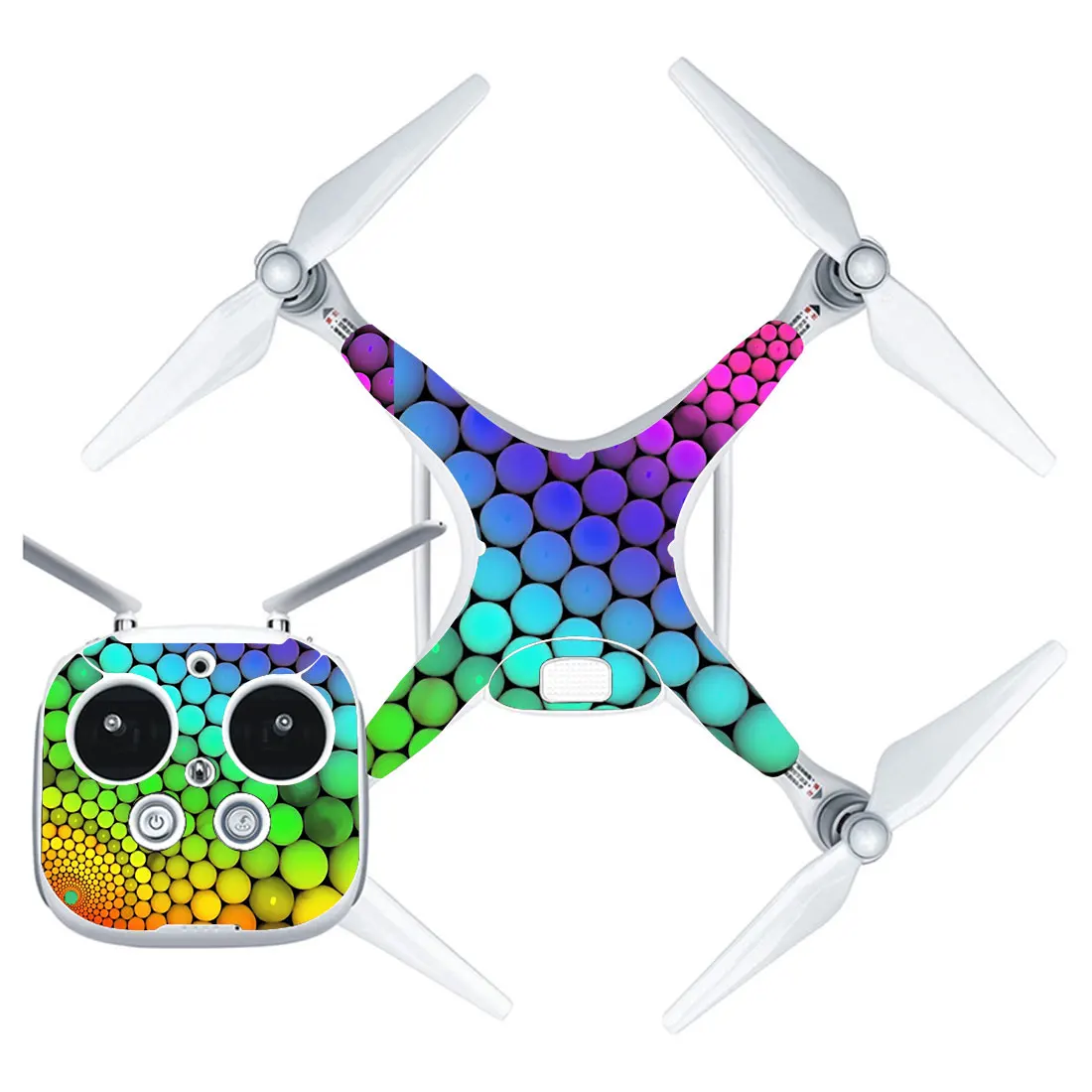 

Colorful Ball Style Vinyl Skin Sticker for DJI Phantom 4 Drone And Remote Controller 0041