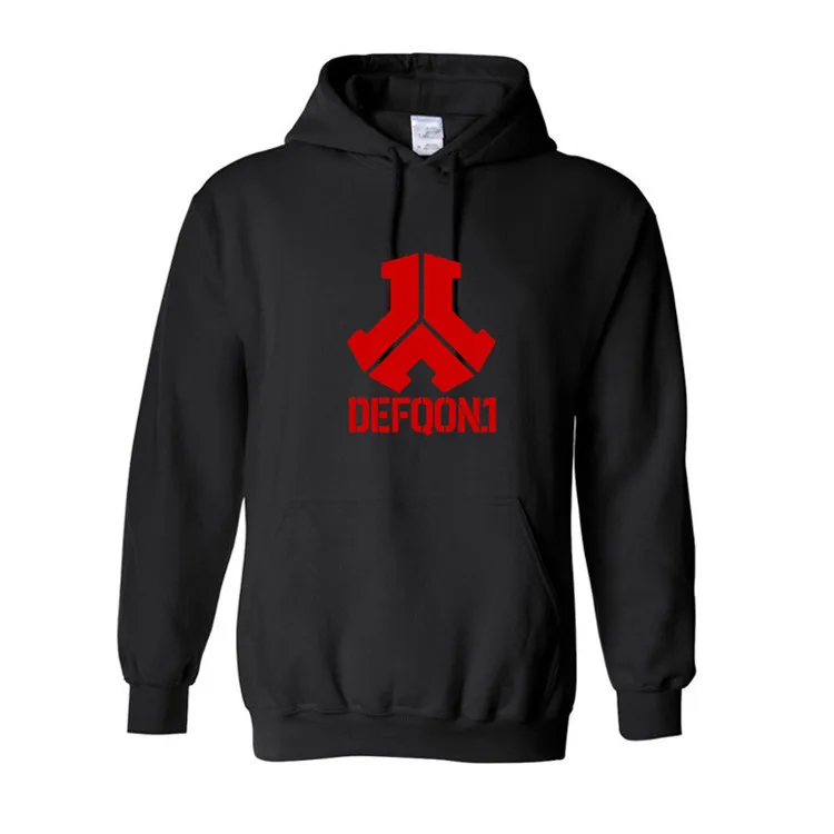 Толстовка Defqon мужская с капюшоном Повседневная хлопковая осенняя/Осенняя теплая