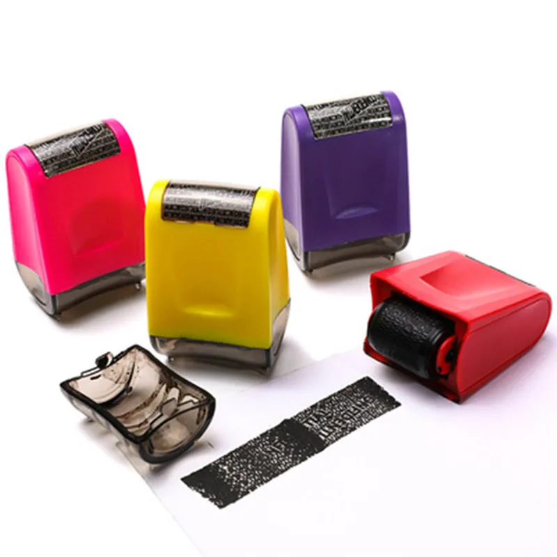 Roller Stamp Roller Identity Theft Protection Stamp For Guarding Your Id Privacy Confidential Data Portable Craft Supplies RE