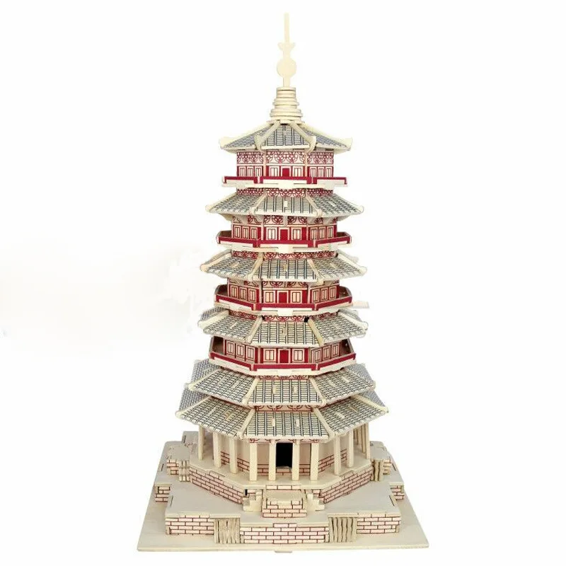 

Fogong Temple Buddha Tower 3D Wood 3D Puzzle Model Wooden Model Toy Model Architecture Model