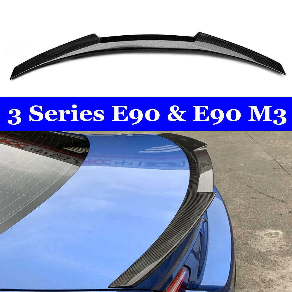 

E90 & E90 M3 Carbon Fiber M4 Style Rear Trunk Spoiler 318i 320i 325i 330i For BMW 3 Series E90 Sedan Rear Wing CF