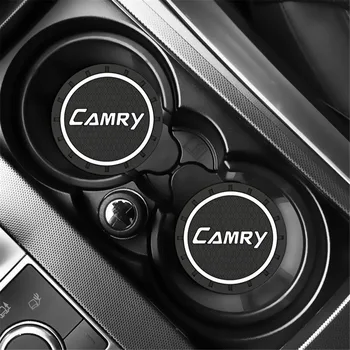 

2pcs Car Auto Water Cup Slot Non-Slip Mat Accessories For Toyota Camry 40 50 2007 2008 2009 2018 Accessories Car Styling