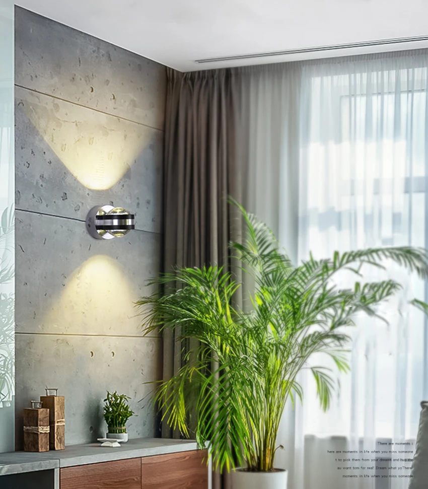 Светодиодный алюминиевый настенный светильник светодиодный 6 Вт комнатное