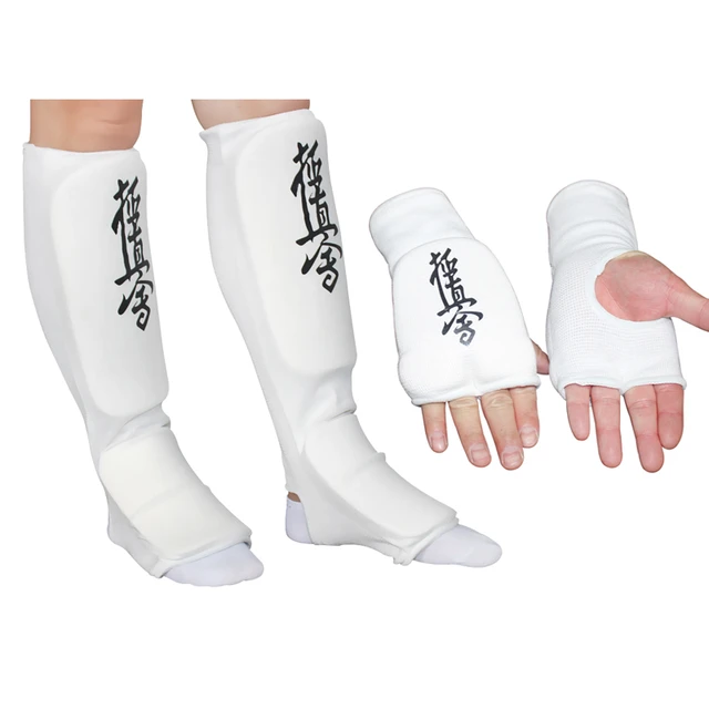 1 takım tekvando eldiven ayak koruyucu karate sphands eller ayaklar guard  TKD ayak bileği guard dövüş sanatları koruma yarım parmak eldiven -  AliExpress