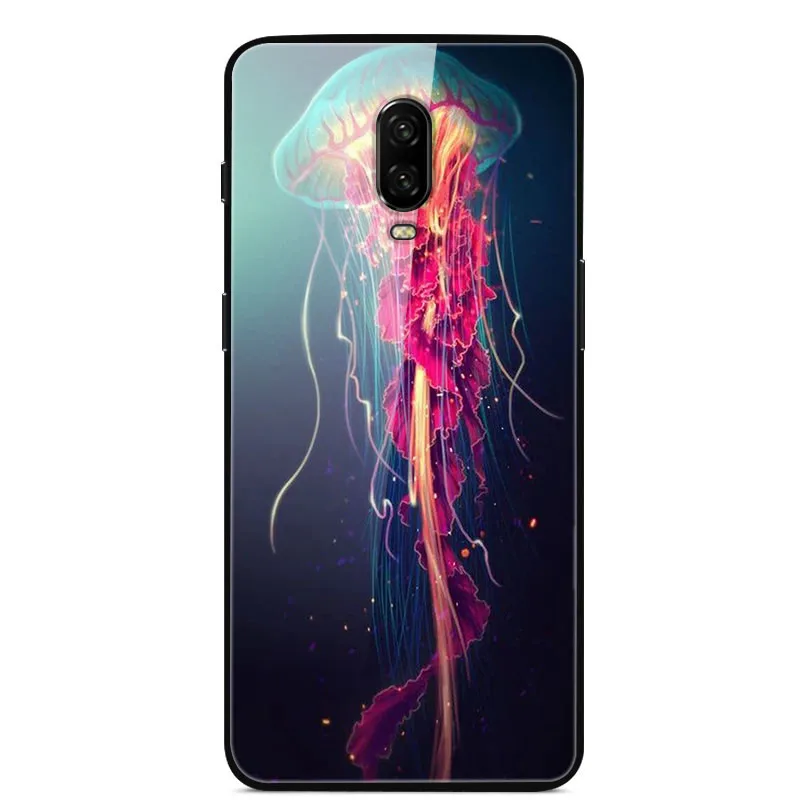 17 Закаленное стекло Чехол для Oneplus 6T Чехол One plus 6T Силиконовая рамка Жесткий ПК Красочная задняя крышка Для Oneplus 6T 1+ 6T Чехол для телефона - Цвет: 17
