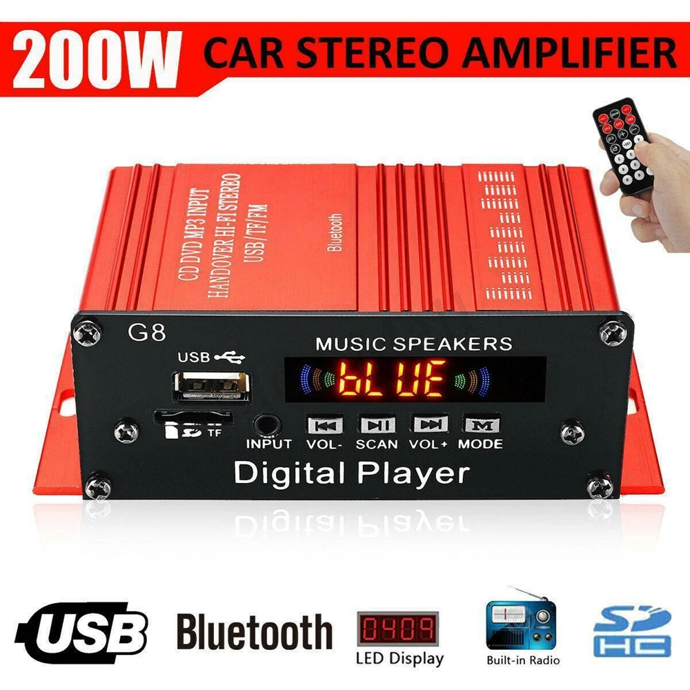 パワーアンプ Bluetooth オーディオサウンドアンプ HIFI 200w パワーアンプ Bluetooth オーディオサウンドアンプ HIFI 200w