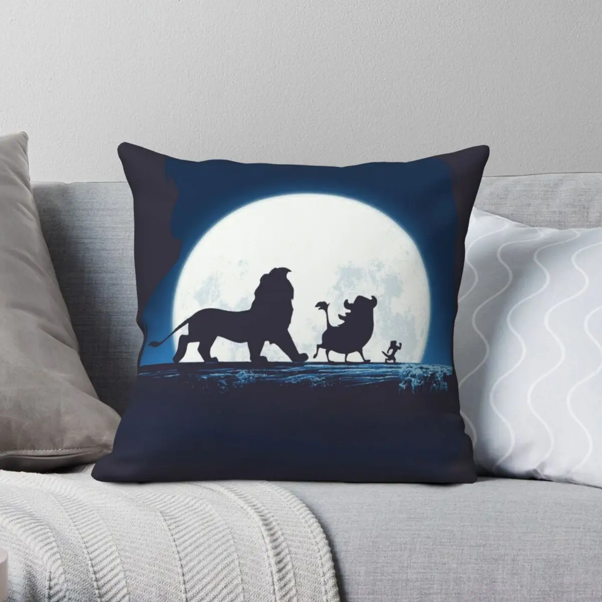 

Hakuna Dreams Square Pillowcase Polyester Linen Velvet Zip Decor Pillow Case Car Cushion Case 45x45