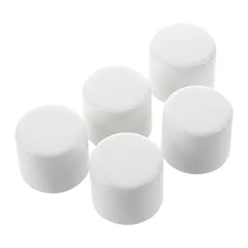

5 Pcs 20mm Water Pipe Fittings PVC Slip End Caps Covers White