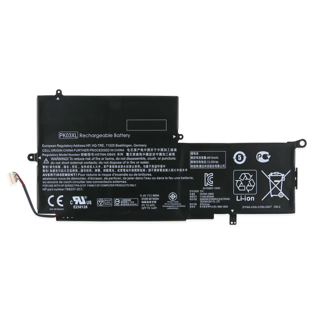 Kede 11,4 V 56wh PK03XL аккумулятор для ноутбука hp Spectre Pro X360 Spectre 13 PK03XL HSTNN-DB6S 6789116-005